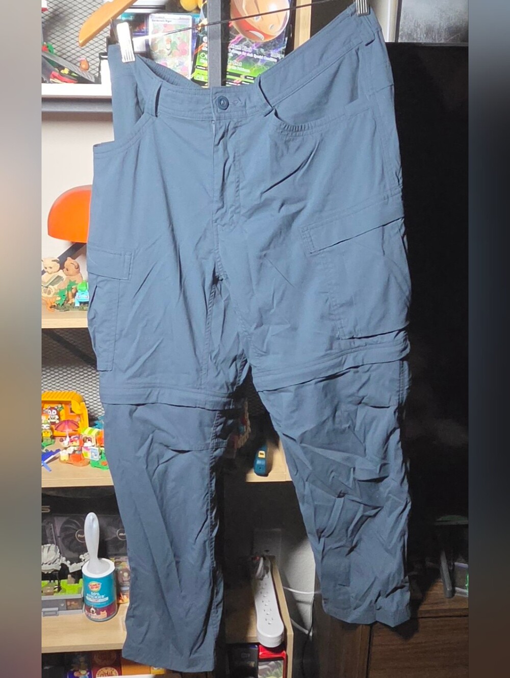 REI Co-op Men's Sahara Convertible Hiking Pants 36W x 28L Gray Cargo